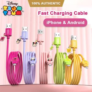 Disney ดิสนีย์อุปกรณ์เสริมสายเคเบิลหลอดไฟสายชาร์จเร็วล็อตโซมินนี่สาย USB พิมพ์ C สำหรับ iOS และแอนดรอยด์ - ชุดของ 100% ดิสนีย์