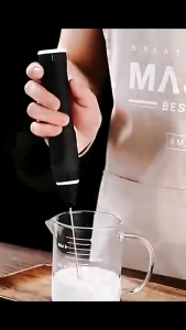 USB Rechargeable Hand Mixer Double-Stick Egg Beater & Milk Frother Multifunctional Kitchen Whisk Tool
