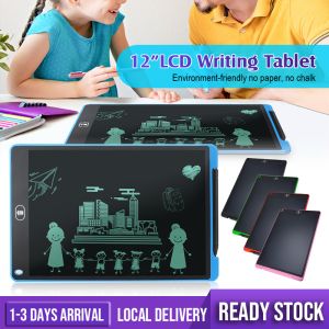 LCD Writing Pad 12inch Graphics Tablet Drawing LCD Painting Board Digital Notepad with Pen Handwriting Pad Paperless for Kids at Home School Papan Lukis