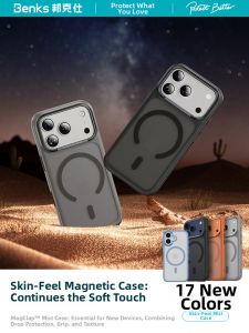 Benks | Matte Anti-Drop Magnetic Full Protection Phone Case for Camera Buttons
