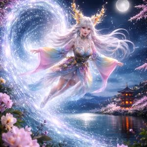 Kayou | Acrylic Paint By Numbers Magical Fairy Oil Painting Package Art Picture For Bedroom Wall Adults Hand Painted Unique Gift