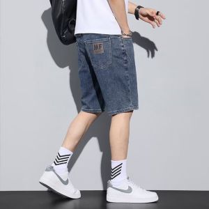 Denim Shorts Men Summer Thin Outwear Fifth Pants Trendy Casual Mens Clothing Breeches 2023 New Mid Pants