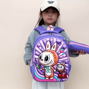 Kids Cartoon School Backpack Lightweight Primary School Bag for Boys Girls Cute Travel Backpack Birthday Gift