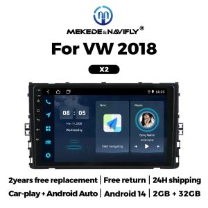 Android 2din Car Radio for Volkswagen VW T-Cross MQB Tiguan Atlas Carabelle T6.1 Passat 2019-2020 CarPlay Auto Multimedia Player