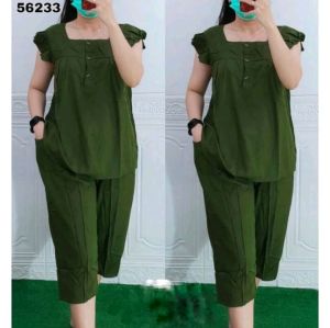 Setelan Bangkok Katun Poly Bianca Premium Wanita - One Set Bangkok - Panjang Dewasa