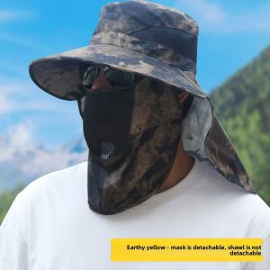 JIFANPAUL | UV Protection Neck Cover Summer Outdoor Sun Hat