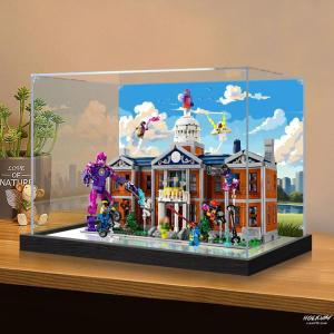 ฝาครอบใสป้องกันฝุ่น Acrylic สำหรับตัวละครการ์ตูน X-Men 76294 ฝาครอบเก็บของแบบโปร่งใส ฝาครอบสำหรับตัวละครการ์ตูน