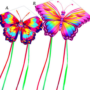 New Arrive Outdoor Fun Sports  Beautiful butterfly Kite With Handle And String Good Flying For Kids