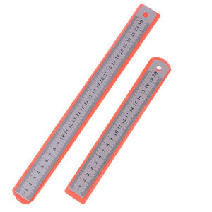 Protree Stainless Steel Measuring Double-sided Scale Ruler 20cm/30cm High Quality School Supplies for Measure