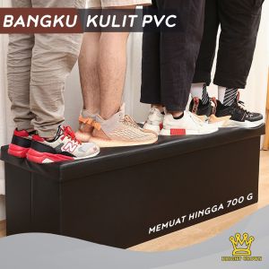 COD Bangku Storage Box Bahan Kulit PVC BIG SIZE Penyimpanan Barang Serbaguna Organizer Box Dapat Digunakan Untuk Menaruh Dokumen Mainan anak Aksesories Pakaian Topi SepatuDll. (Multifungsi)