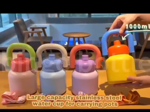 Santai Hot & Cold Vacuum Thermos 1000ml│Termos Vakum Air Panas dan Dingin│Termos Unik 1000 ml