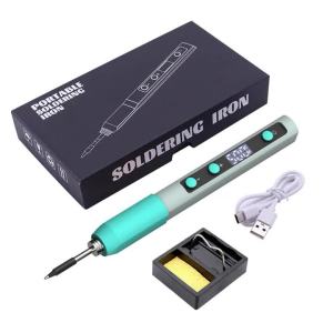 KSD-153 Portable Mini Digital LED C210 Soldering Iron Kit DC 5V 12W with Fast Heating Adjustable TemperatureType-C Plug-in