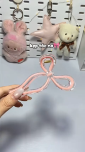 Kẹp Tóc Càng Cua Hình Nơ Dài 11cm Nhựa Acrylic Trong Suốt Kẹp Tóc Nữ Phong Cách Hàn Quốc
