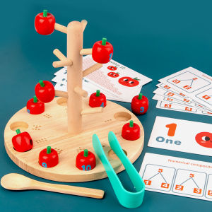 Wooden Apple Tree Counting Educational Toy