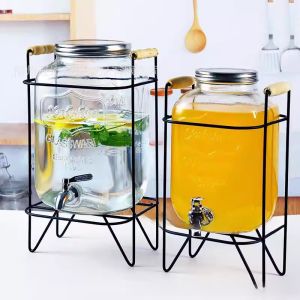 Transparent Glass Beverage Dispenser