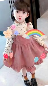 Dress Cherry Anak Perempuan Import Premium Gaun Anak Perempuan Import Bahan Corduray Untuk Usia 6 Bulan Sampai 4 Tahun - Papiko Kids