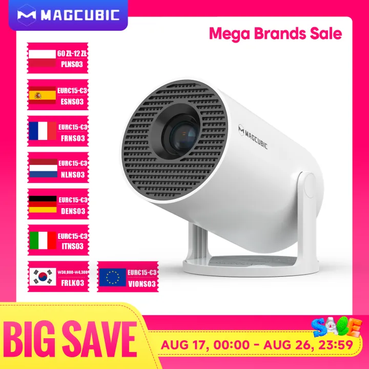 Magcubic | Magcubic Projector HY300 PRO 8K Android 14 Dual Wifi6 290ANSI Allwinner H726 BT5.4 1080P 1280*720P Home Cinema Outdoor Projetor