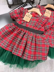 Đầm váy phối ren 2 lớp bồng bềnh xinh yêu cho bé đón noel Tết từ 8 - 24kg