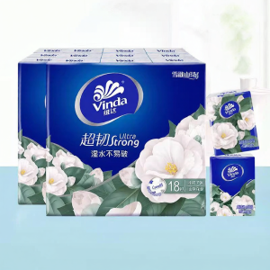 Vinda | Camellia Scented Printed Ultra-strong Portable Tissues