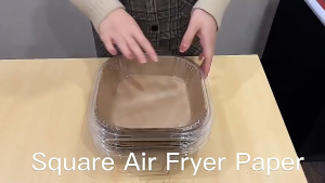 Air Fryer Disposable Paper Liners Baking Papers Non-Stick Steamer Round/Square Parchment Paper Liners Kertas Minyak