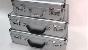 Edgar Portable Aluminum Toolbox Insurance Box File Box Hardware Equipment Instrument Container Multifunctional