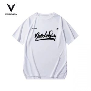 VEIDOORN Short Sleeve Basketball Clothes T-shirt Mens American Basketball Training Wear Sports Running Quick-Drying Mesh Breathable Trendy Half Sleeve