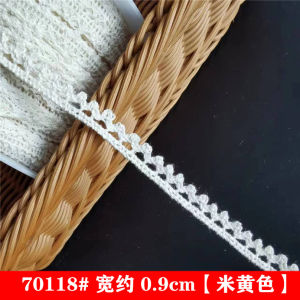 Vải Ren Cotton 07cm Vật Liệu Trang Trí Thủ Công DIY Cho Quần Áo Và Rèm Cửa Vải Ren Rỗng Chất Liệu Vải Ren Rỗng
