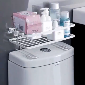 Toilet Shelf Rack Bathroom Storage Rack Toilet Shelf Rack No Drilling Space Saver Toiletry Storage Rack for Bathroom Kitchen
