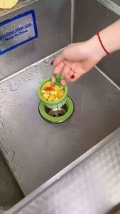 Saringan Wastafel Kaktus Dengan Tombol Ajaib Saringan Wastafel Cuci Piring Saringan Filter Sink Cuci Piring Filter Sink Estetik Penyaring Sisa Makanan