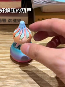 Creative 3D Printed Spiral Gourd Stress Relief Toy Push Push Joy Fingertip Spinning Top Gift Innovative Stress Relief Toy