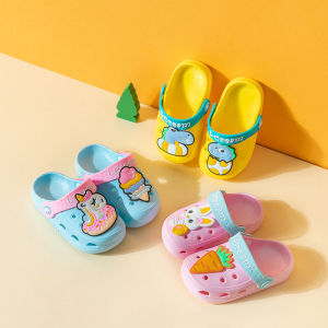 Cute Indoor Anti-Collision Childrens Sandals Cartoon Baby Hole Shoes Childrens Slippers Boy Girl Infant Non-Slip Soft Bottom
