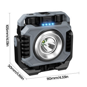 COB Work Light Rechargeable LED Portable Flashlight Camping Torch Magnetic 1500LM Dimming Flood Light Car Repair Emergency Lante