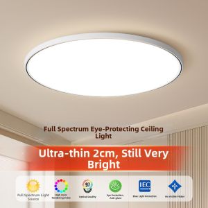 TONGZHIGUANG | LED Ceiling Light Waterproof Ultra-Thin Circular For Bathrooms Bedrooms Kitchens Hallways