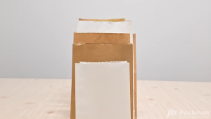 (FOOD GRADE) Kraft Paper Bag With Coated or Non Coated Croissant Bag Food Bags For Buns Bread Croissant Toast kraft bag