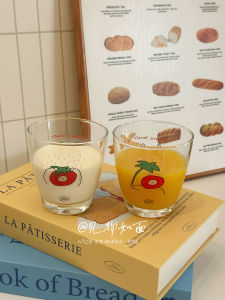 แก้วน้ำแก้วน้ำชาแก้วน้ำมันมะกอกแก้วน้ำนมแก้วน้ำส้มแก้วน้ำกาแฟลายการ์ตูนสไตล์ย้อนยุคแก้วน้ำแก้วน้ำหวานแก้วน้ำใส