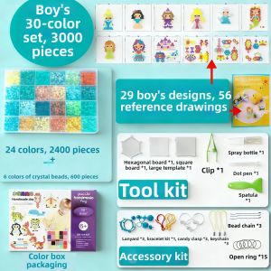 Childrens DIY Art Kit Girls Craft Toys Beads
