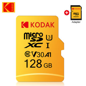 Kodak | KODAK Micro SD Card 128GB 64GB 32GB 16GB Class 10 U3 100MB/s TF Memory Card + SD Adapter for 4K Video Drone Phone