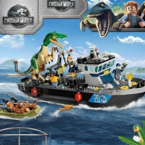 LELE  BROTHER | Dinosaur Transport Ship Escape Assembly Toy