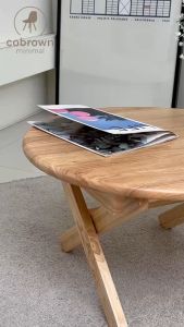 cobrown.minimal โต๊ะไม้ยางพารา โต๊ะพับ โต๊ะญี่ปุ่น โต๊ะญี่ปุ่นเตี้ย