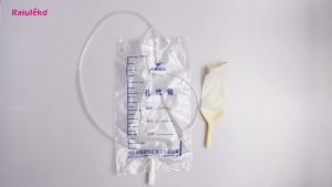 5Pcs/Lot Male Urine Drainage Bag Medical Latex Catheter 1000ML For Elderly Bed Incontinence Patient Urine Collector Health Care