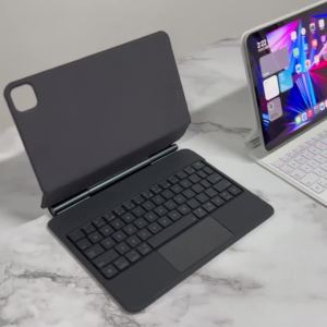 AJIUYU | Bàn Phím Thông Minh Magic Keyboard Case Cho iPad Air 11 2025 M3 & M2 / 4/5/6 10.9 Pro 11 Với Đèn Nền Thông Minh Chân Pogo Hỗ Trợ Đa Điểm Cảm Ứng