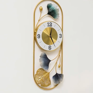 Metal Wall Clock Living Room Modern Minimalist Quiet Stylish Clock Artistic Creative Nordic Home Decorations