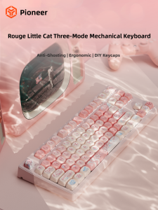 EWEADN | Cute Aesthetic Bluetooth Mechanical Keyboard and Mouse Set