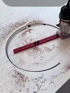 OLOEY | 3 in 1 Router Milling Groove Bracket Circular Cutting Jig for Woodworking Aluminum Router Circle Cutting Tool for Wood Crafts
