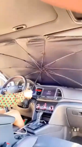 Ô che nắng ô tô ô che nắng kính lái nhỏ gọn chắn nắng chống nóng hiệu quả Tặng kèm bao da cao cấp