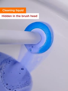 Joybos  Wall-Mountable  Disposable Toilet Brush Set - Full Coverage 360°Clean Quick-Release Head SwapComes with bracket and interchangeable head