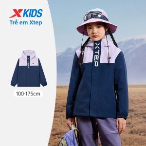 XTEP | Áo Khoác Nữ Có Mũ Phản Quang Chống Thấm