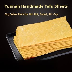 Handmade Tofu Skin Dried Goods Commercial Bean Oil Skin Fungus for Hot Pot And Cold Salad 3 Pounds Yunnan Speciality Health Food