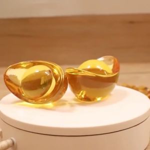 Thỏi Vàng Thủy Tinh Kim Ngân Bảo Cung Phụng Thần Tài 40mm trang trí hút tài lộc