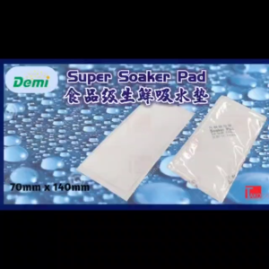14cm x 14cm (100pcs) Super Soaker Pads Food Grade Absorbent Pad Suitable for Seafood Meat Chicken Durian.